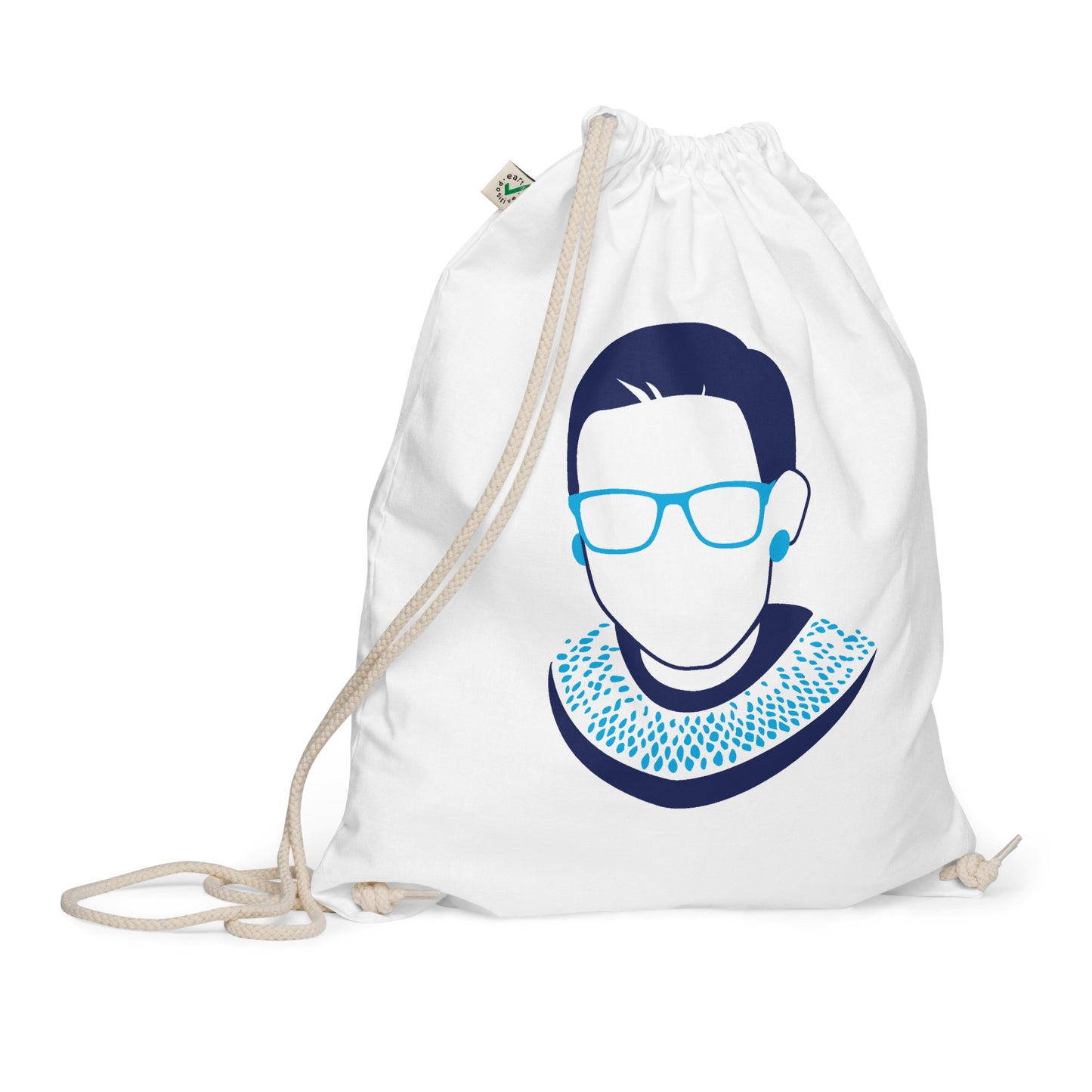 Organic cotton drawstring bag