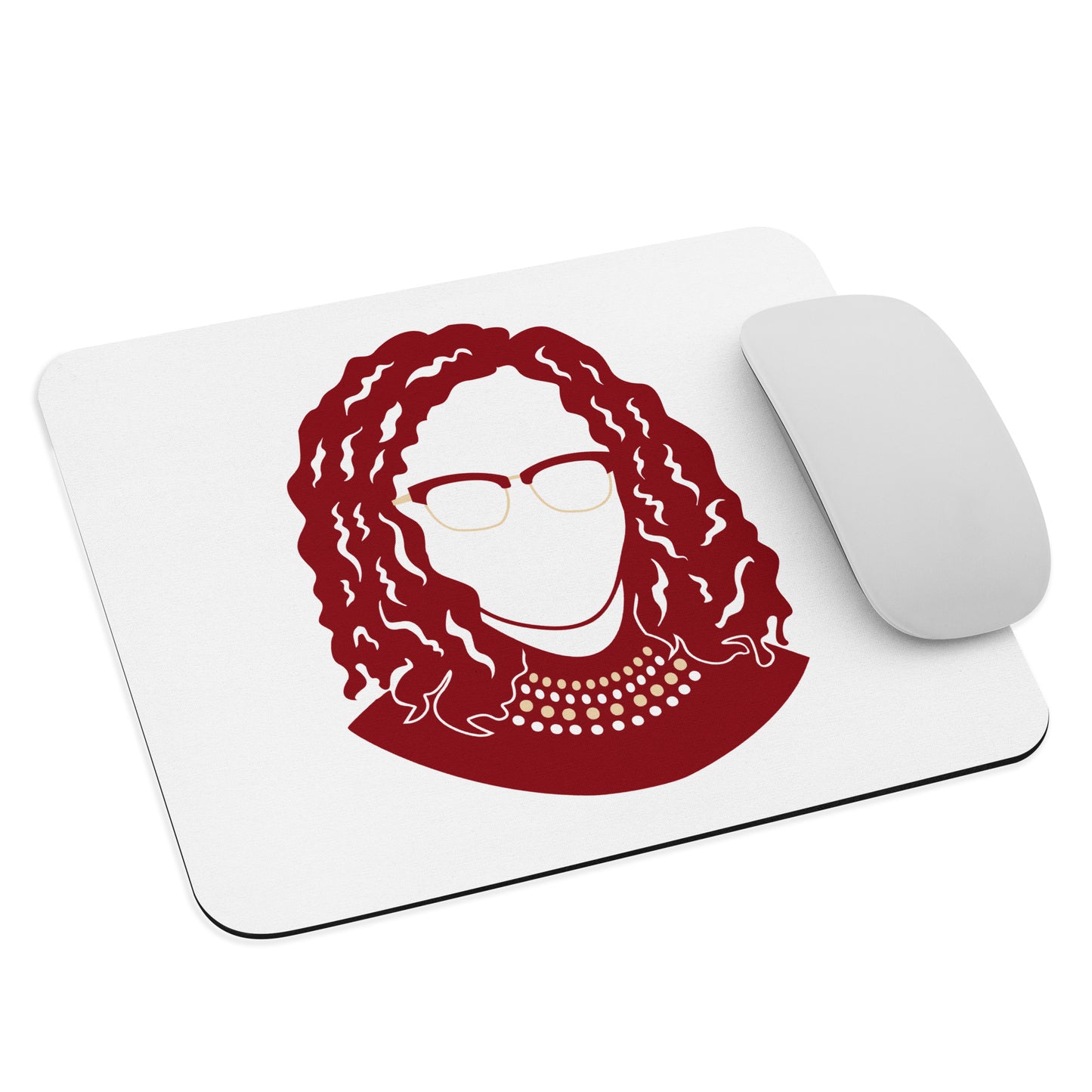 "Ketanji Brown Jackson with Pearls" Mouse pad